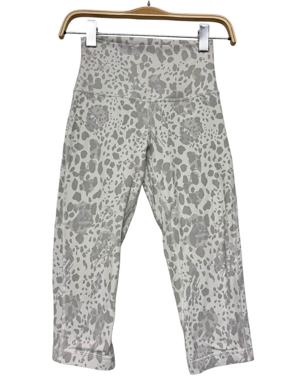 Lululemon Align High Rise Crop Leggings 17” Cheetah Camo Antique White